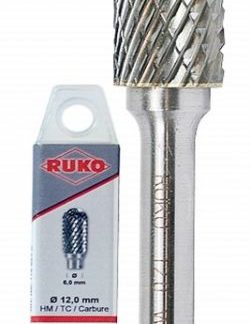 Ruko Pyörivä Kovametalliviila, Pyöristetty Lieriö