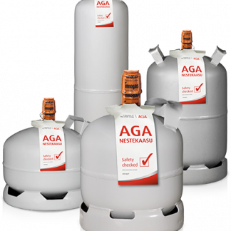 Aga nestekaasu teräspullo